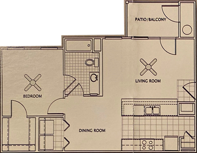 A - One Bedroom / One Bath - 700 Sq.Ft.*